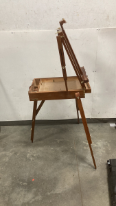 Easel Appears Complete Has Some Paint On It Folds Up Inspect For Size