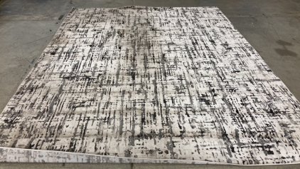 7&rsquo;10&rdquo; x 10&rsquo; White/Gray Area Rug