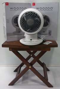 (2) WooZoo Globe Fans And Melino Side Table