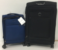 (1) Delsey Paris Lockable 32” x 19” x 10” Luggage Bag With Wheels (1) Ricardo Beverly Hills 24” x 14” x 6” Lightweight Carry On Bag With Wheels