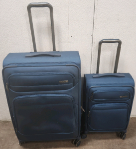 (2) Blue Samnsnite Suitcases