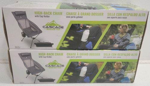 (2) Cascade High-Back Chairs