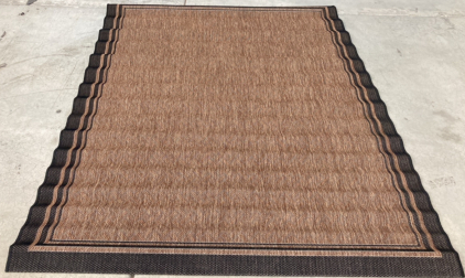 5’3” x 7” Brown Indoor/Outdoor Area Rug