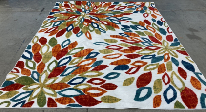 7’10” x 10’ Bright Colored Indoor/Outdoor Area Rug