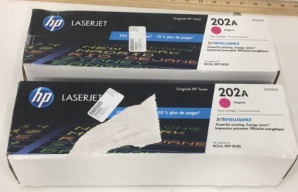 (2) Hp LaserJet Magenta Original Toner Cartridges For M254, Mfp m281