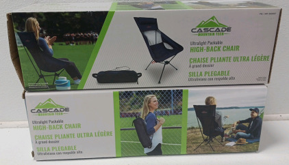 (2) Cascade Mountain Tech High-Back Chairs