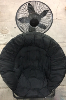 Black Chair-Lasko Fan