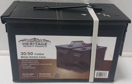 Heritage Security Products 30/50 Caliber Metal Ammo Can