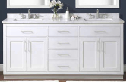 Ove 72” Alonso White Bathroom Vanity