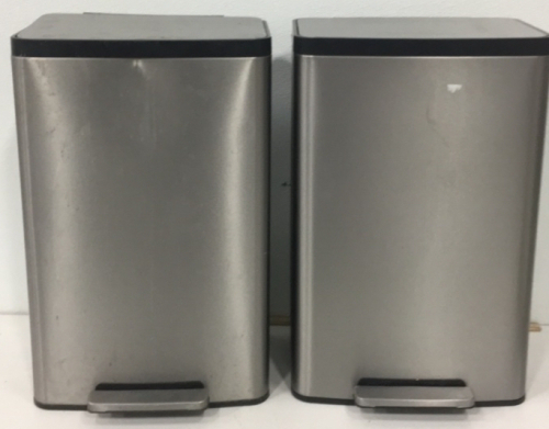 (2) Kohler 47-Liter Hands Free Foot Pedal Trash Cans