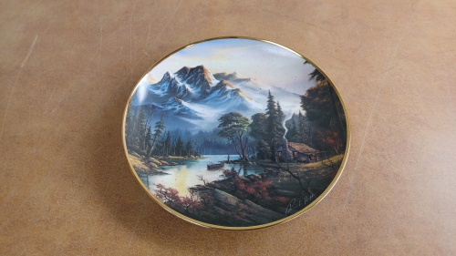 "Mountain Retreat" by Ron Huff Collectible Plate