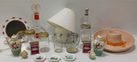 Mason Jars, Lamp And Other House Hold Items