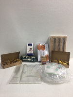 Artifical Flowers, Tea Filters, (3) Cake Cutters, Wrap Dispenser, (2) Microwave Food Covers And More