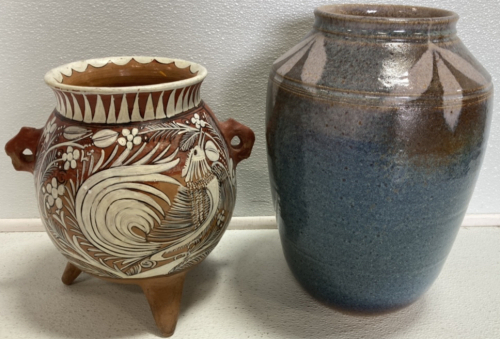 (2) Decorative Pottery Vases