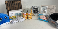 (10) Cans of Pure Pumpkin, Teff Flour, Breast Pump, Bamboo Storage Container and More!