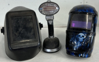 Welding Masks and Battery Powered Lamp