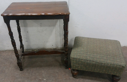 Entryway Table And Foot Stool