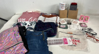 Womens Clothing L, Fake Nails, Makeup Bags, Hair Clips and More!