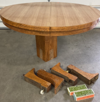 Round Wood Dining Table