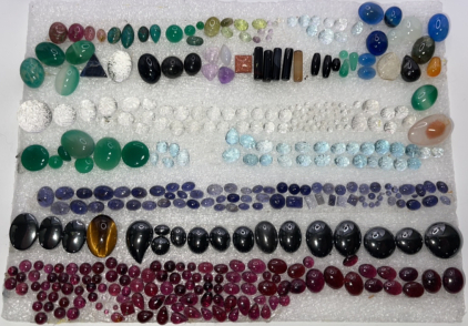 Natural Gemstones Cut And Polished Round, Oval Shaped. Great For Jewelry Making