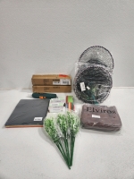 Nets, (2) Electric Garden Pruners, Artifical Plants, Folders, Toiletry Bag, Skin Barrier Flim And More