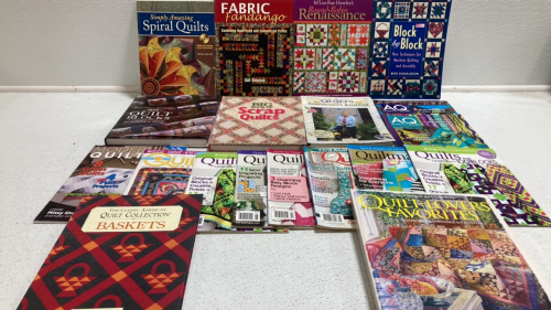 (19) Quilt Books and Magazines