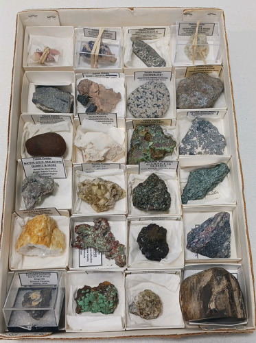 (24) Piece Rocks And Minerals Including Petrified Wood