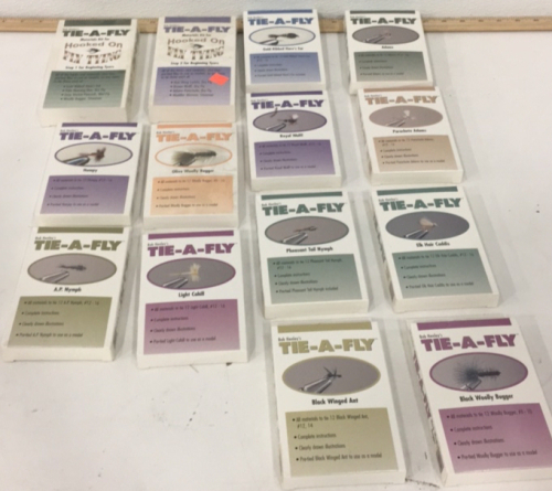 (14) Bob Henleys Tie-A-Fly Fly Tying Kits