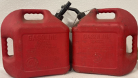 (2) Large Red Gasoline Jugs