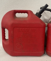 (2) Large Red Gasoline Jugs - 2