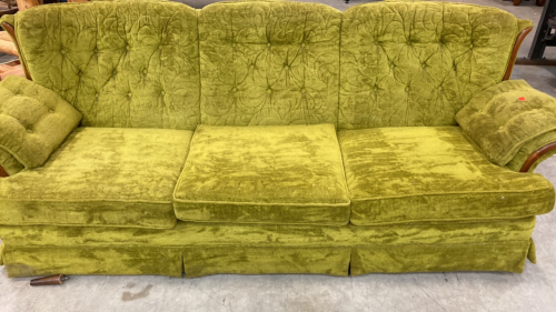 Vintage Green Couch