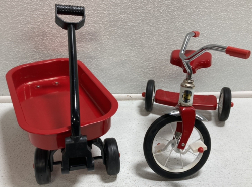 Small Red Wagon and Tricycle