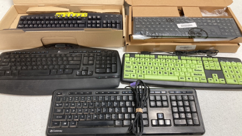 (6) Various Computer Keyboards