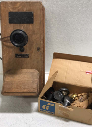 Vintage Wall Phone and Accessories