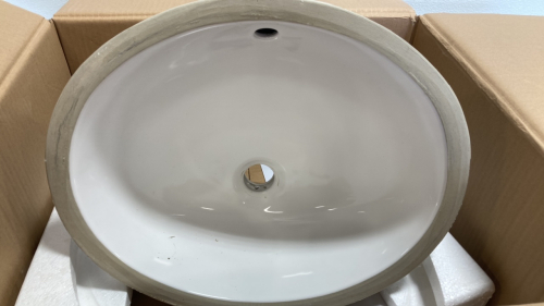 aquasource white undermount rectangular bathroom sink