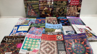 (19) Assorted Quilting Books and Magazines