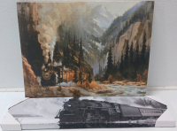 (2) Train Canvas Prints