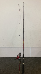 Okuna Fin-Chaser And Laker “Deluxe Eagle” Fishing Poles (Only One Reel)