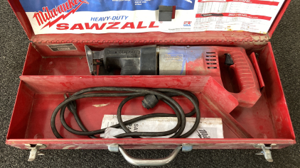 Milwaukee Heavy-Duty Sawzall- Untested Due To Damaged Cord