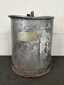 Vintage Metal Trash Can