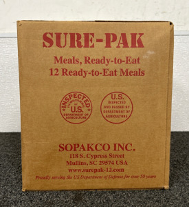 Unopened Sure-Pak Ready to Eat Meals Please Inspect