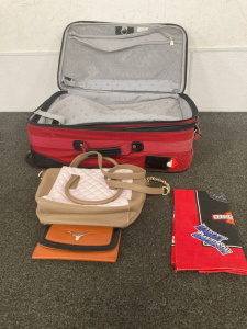 Suitcase with shoes & bags