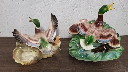 Pair of Duck T.V. Lamps