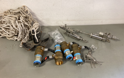 (4) 2" Ball Valve, Anchor, and More