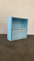 Wall Mount Light Blue Cabinet