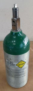 14" H Compressed Oxygen Tank