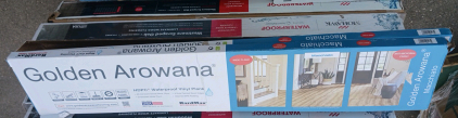 (5) Boxes Mohawk Laminate Wood Flooring (2) Boxes Golden Arowana Waterproof Vinyl Flooring (sp9)