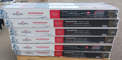 (6) Boxes Mohawk Waterproof Laminate Wood Flooring (sp9)