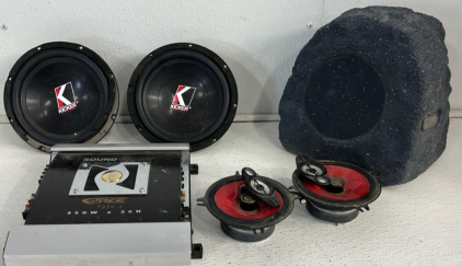 Sound Storm Laboratories Amplifier and (5) Speakers