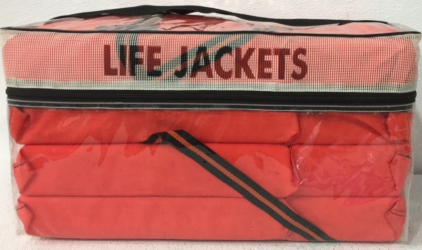 (4) Red Life Jackets